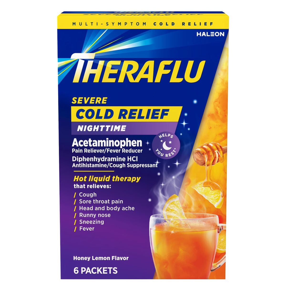 Theraflu Night Time Severe Cold and Cough Packets
