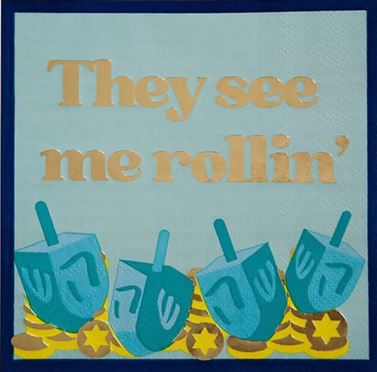 Jollity & Co They See Me Rollin’ Napkins