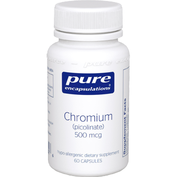 Pure Encapsulations Picolinato de Cromo 500 mcg 60 Cápsulas
