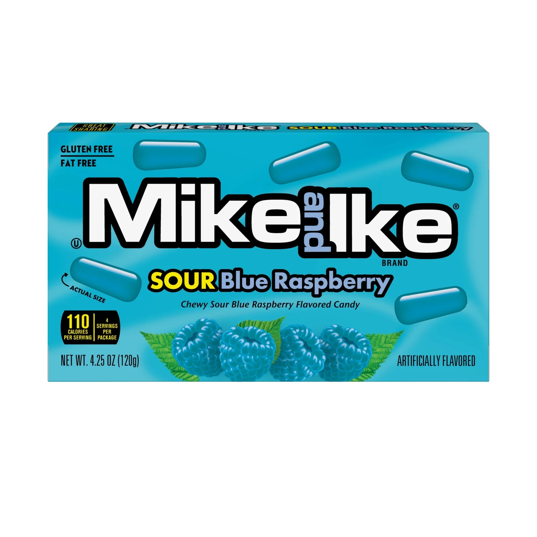 Mike and Ike Sour Blue Raspberry Chewy Candy