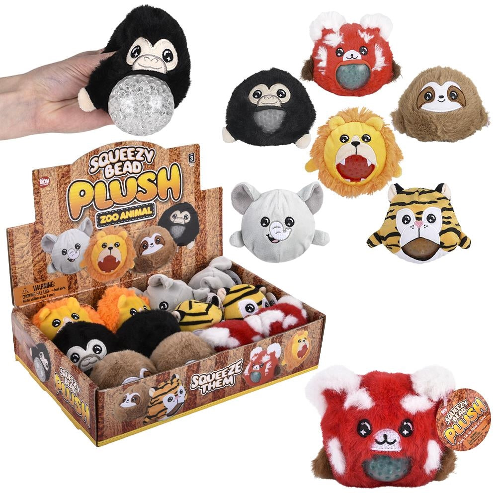 Peluche de animales de zoológico con cuentas blandas