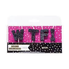 Set de Velas con Purpurina Party Partners "WTF!"