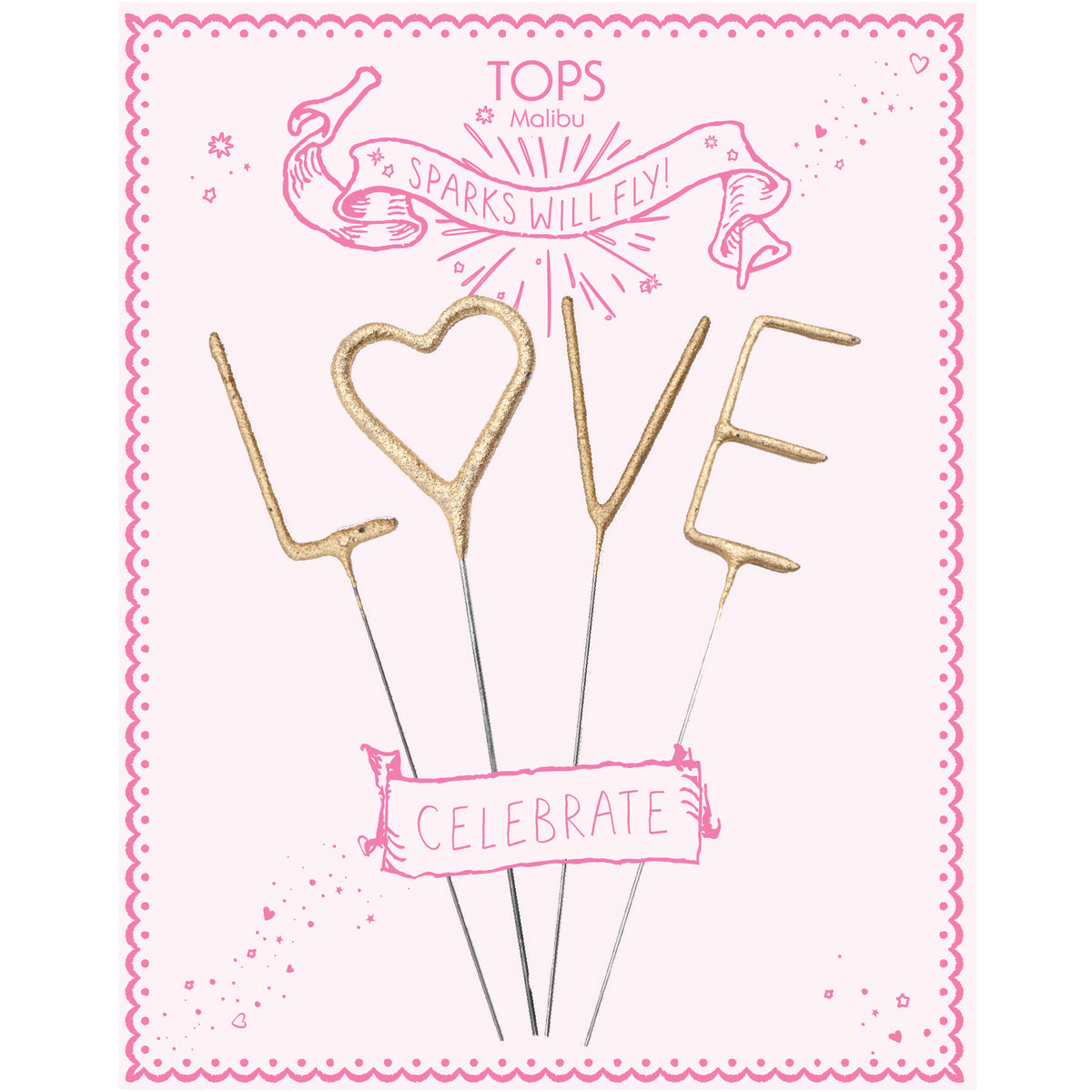 TOPS Malibu LOVE Sparkle Light