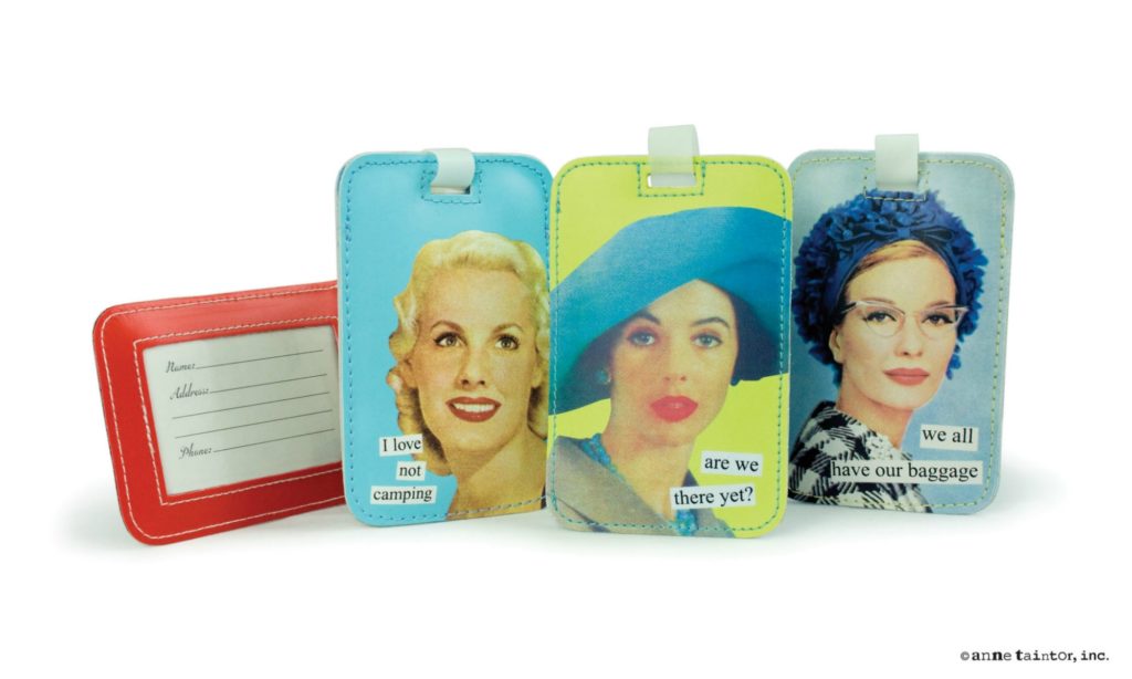 Are We There Yet? Luggage Tag by Anne Taintor