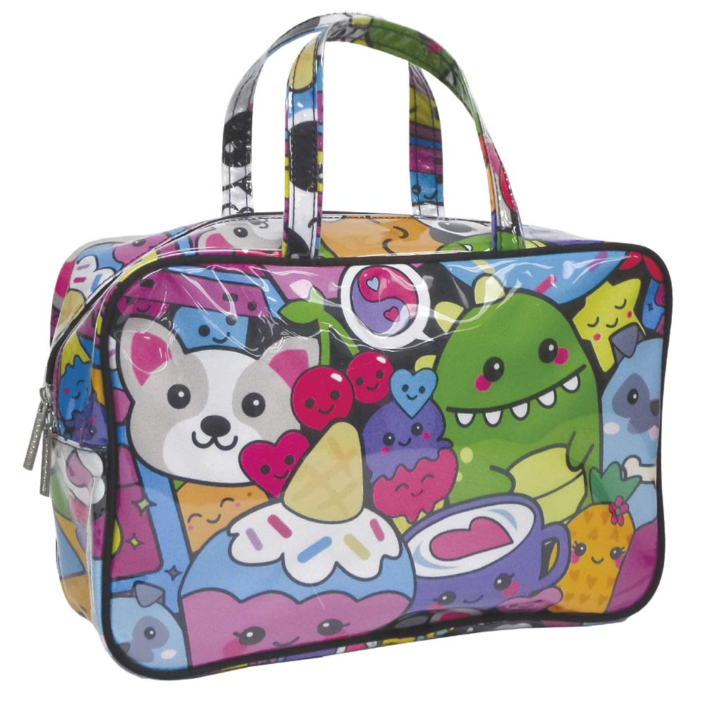 iscream 'Ice Cream Cuties' 12.25" x 8.25" Double Handle Bold Print Zippered Cosmetic Bag