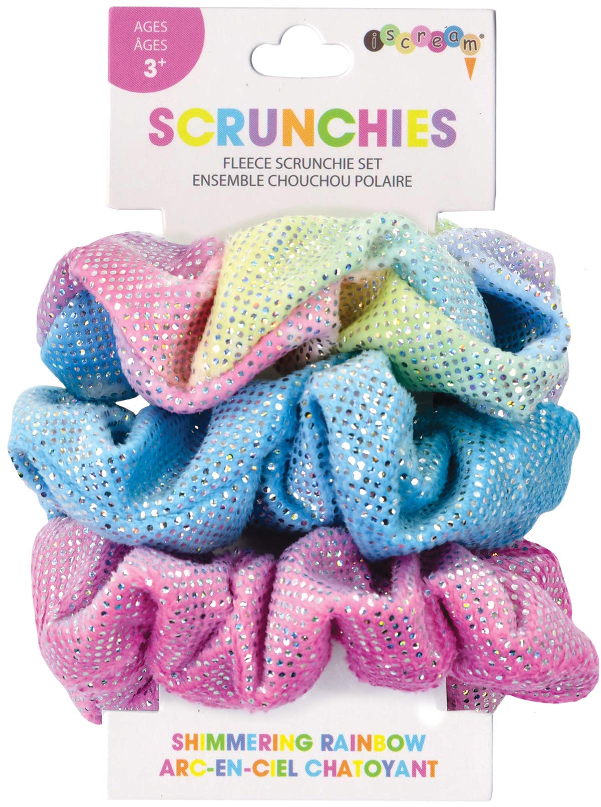 iscream Silky Soft Fleece Set of 3 Scrunchies