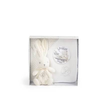 Kaloo Perle Cream Kaloodoo Rabbit and Blanket Toy