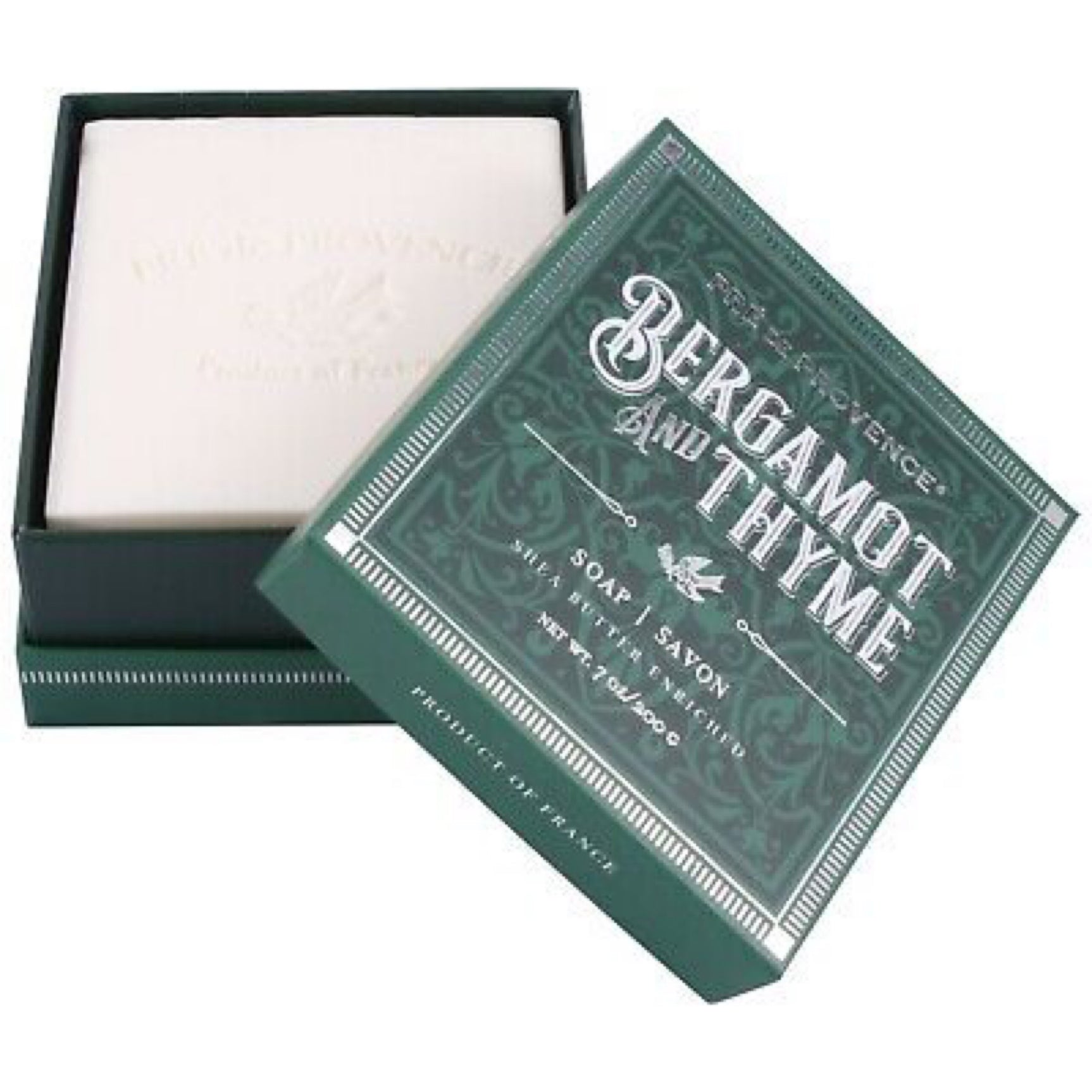 Pre de Provence Bergamont & Thyme Bath Soap for Men - 20% Shea Butter Gift Box