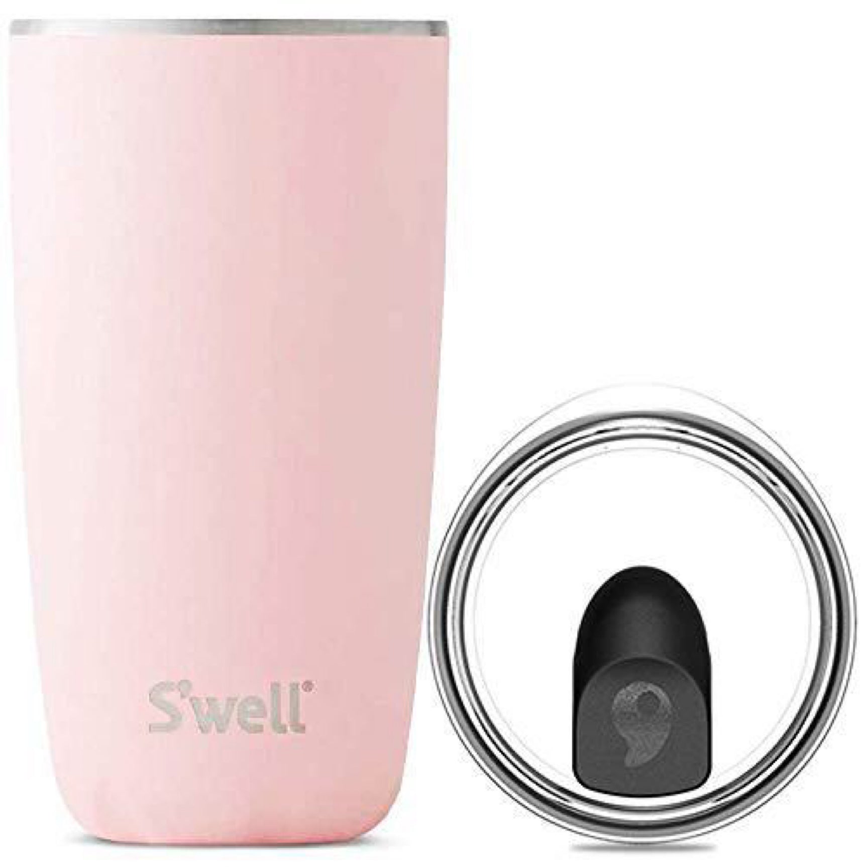 S’well S'well tainless Steel Tumbler-18 Fl Oz-Pink Topaz-Triple-Layered Vacuum Insulated Containers Keeps Drinks Cold for ...