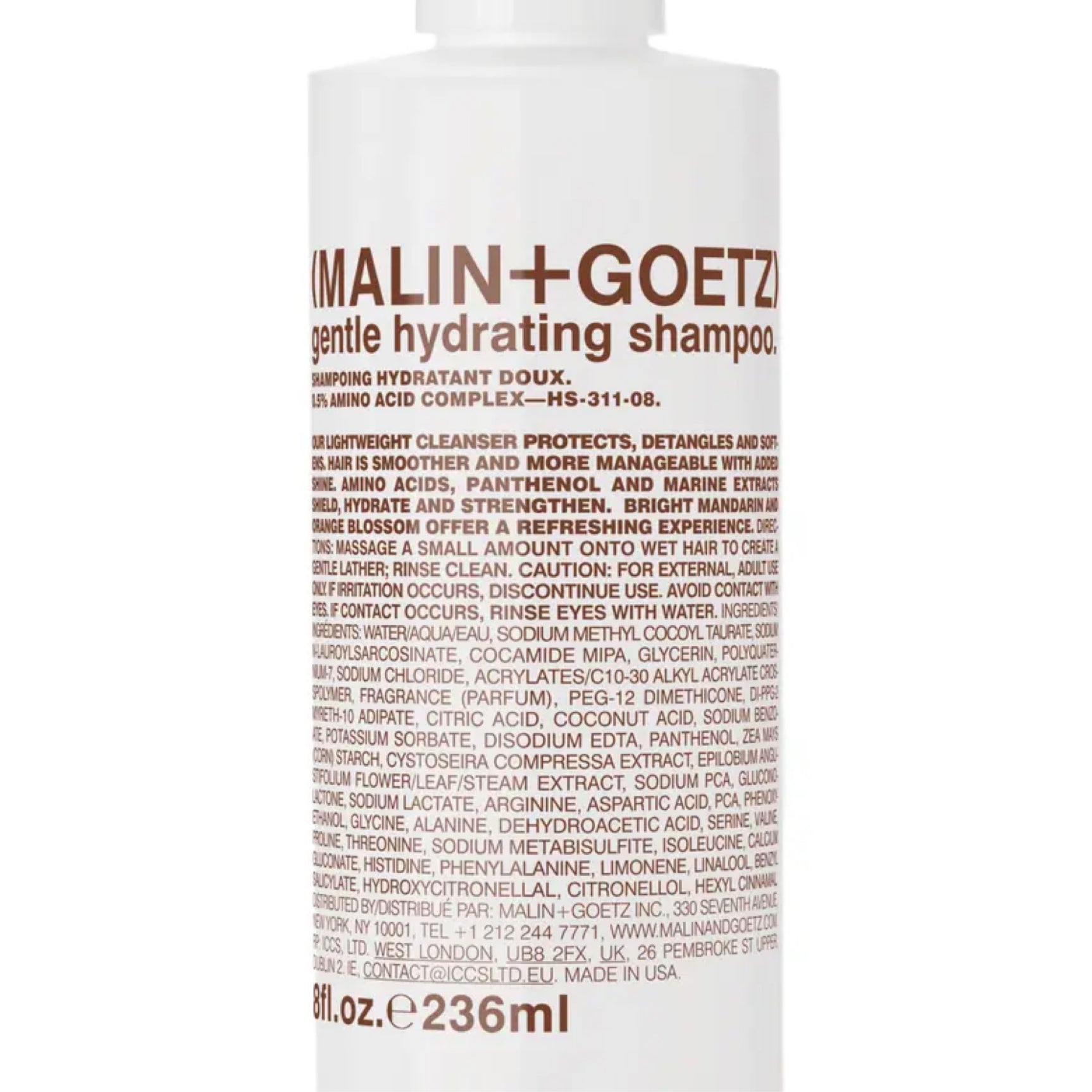 Malin + Goetz moisturizing shampoo
