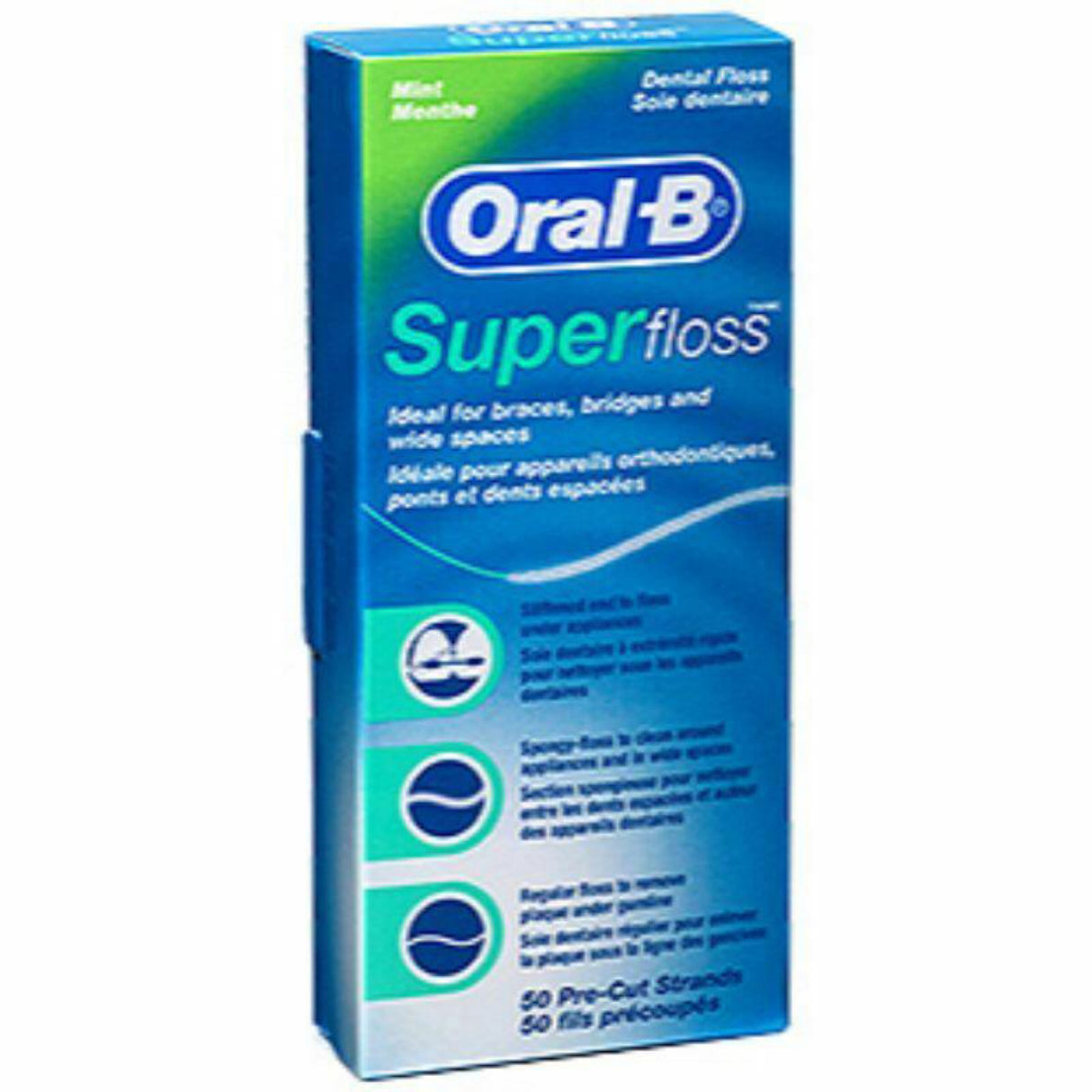 Oral-B Super Floss Pre-Cut Strands Dental Floss