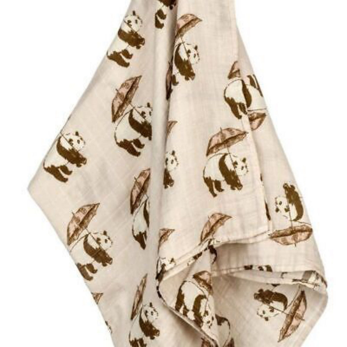 Milkbarn Bamboo and Cotton Swaddle - Pink Panda