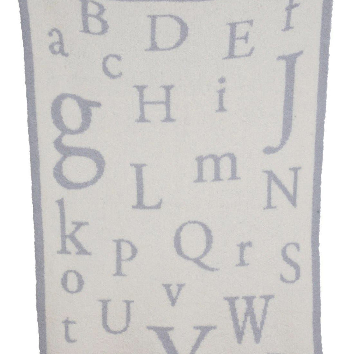 Barefoot Dreams(R) 'CozyChic(R) ABC' Blanket in Ocean /Cream at Nordstrom
