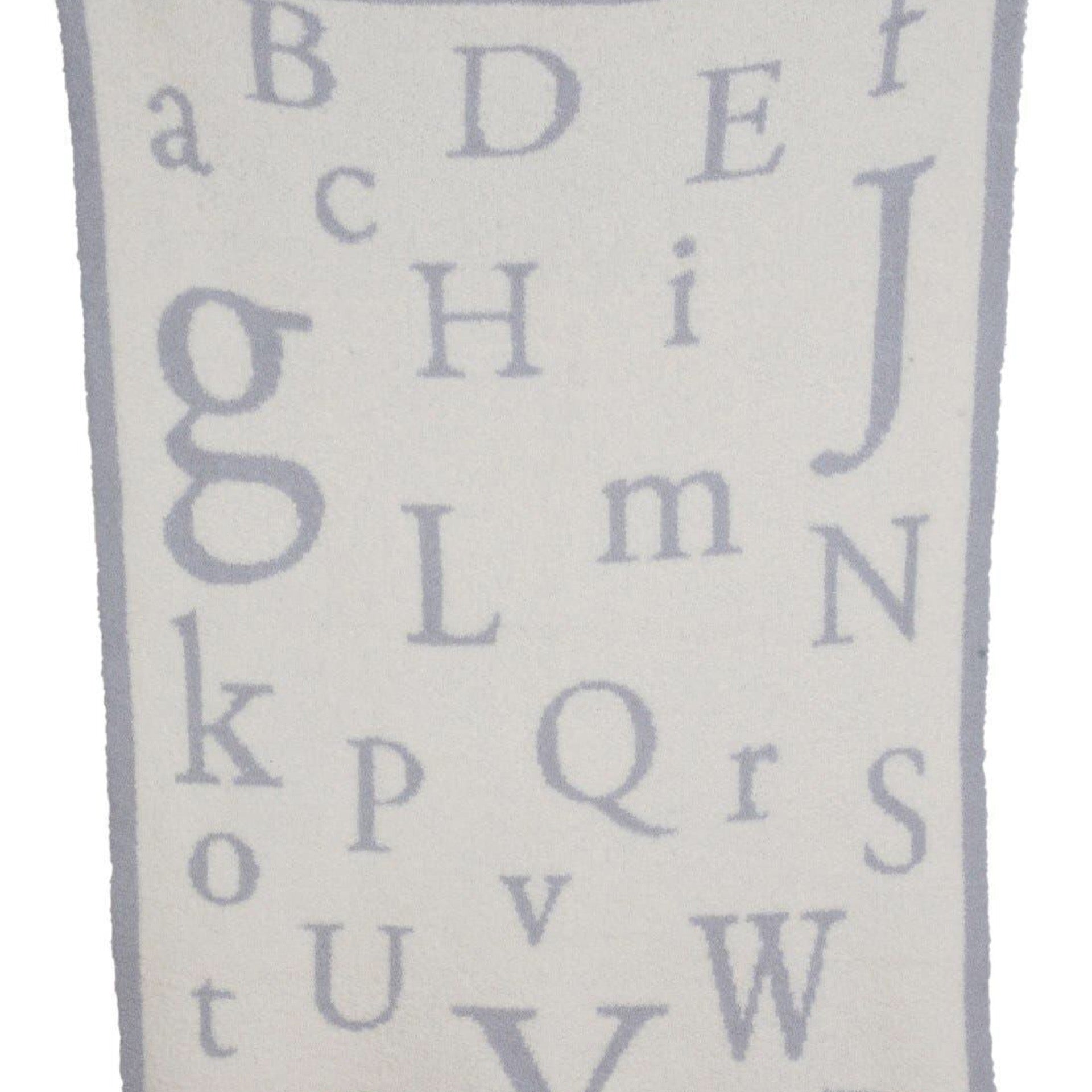 Barefoot Dreams(R) 'CozyChic(R) ABC' Blanket in Ocean /Cream at Nordstrom