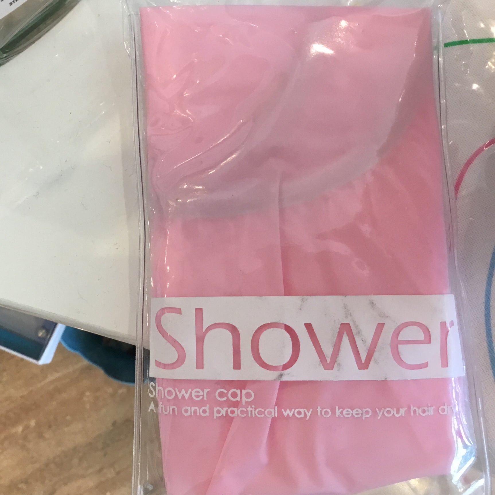 Basic shower cap pink