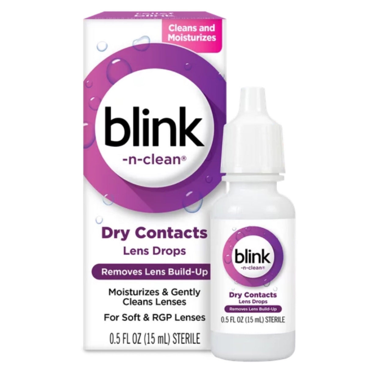 Blink -n- clean dry contacts lens drops