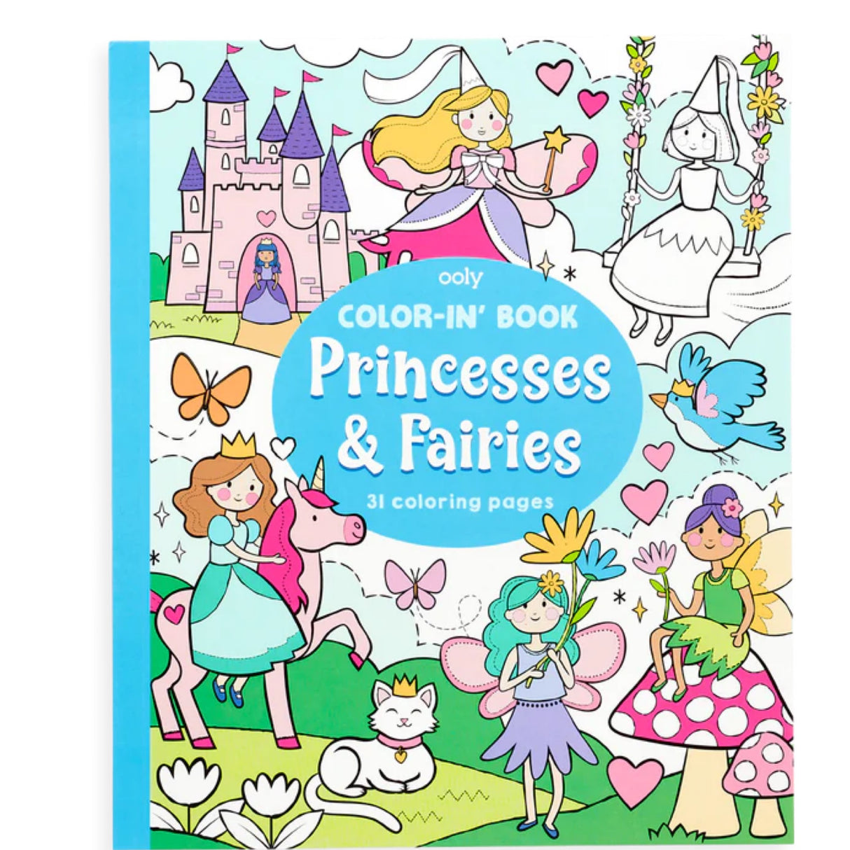 Ooly color-in-book princess & fairies