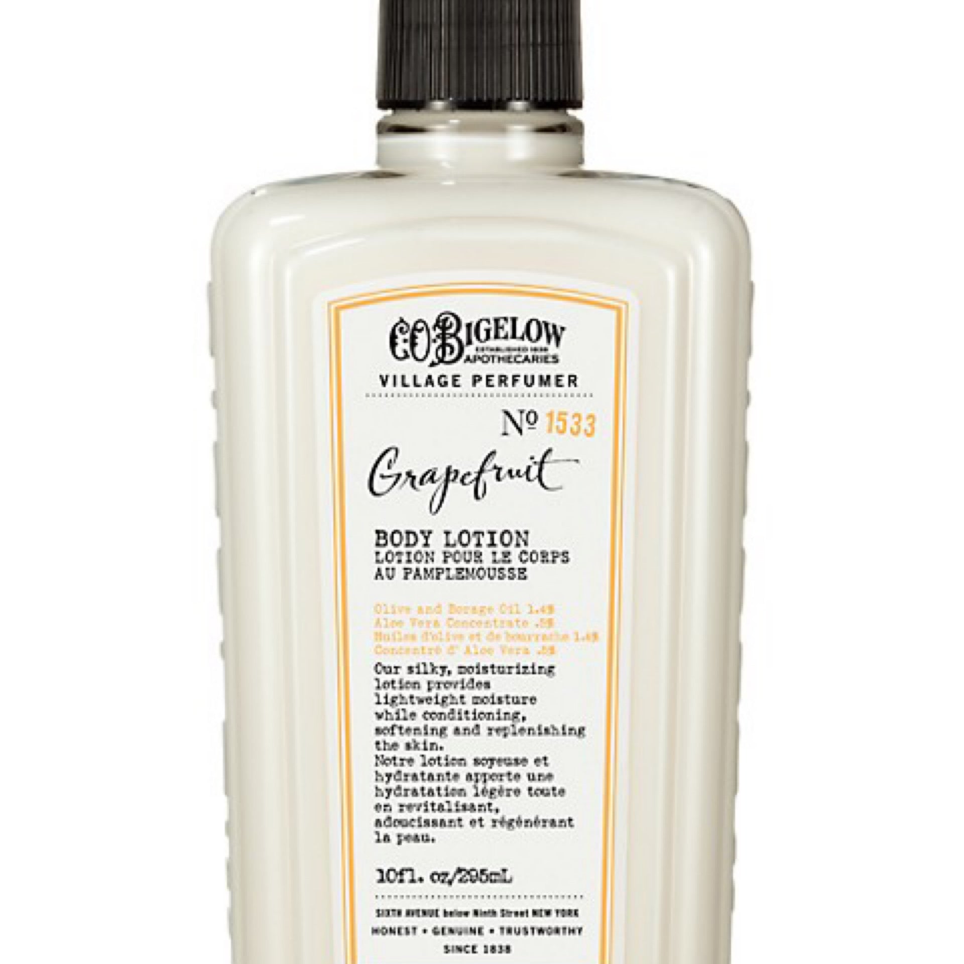 Bigelow village perfumer grapefruit body lotion