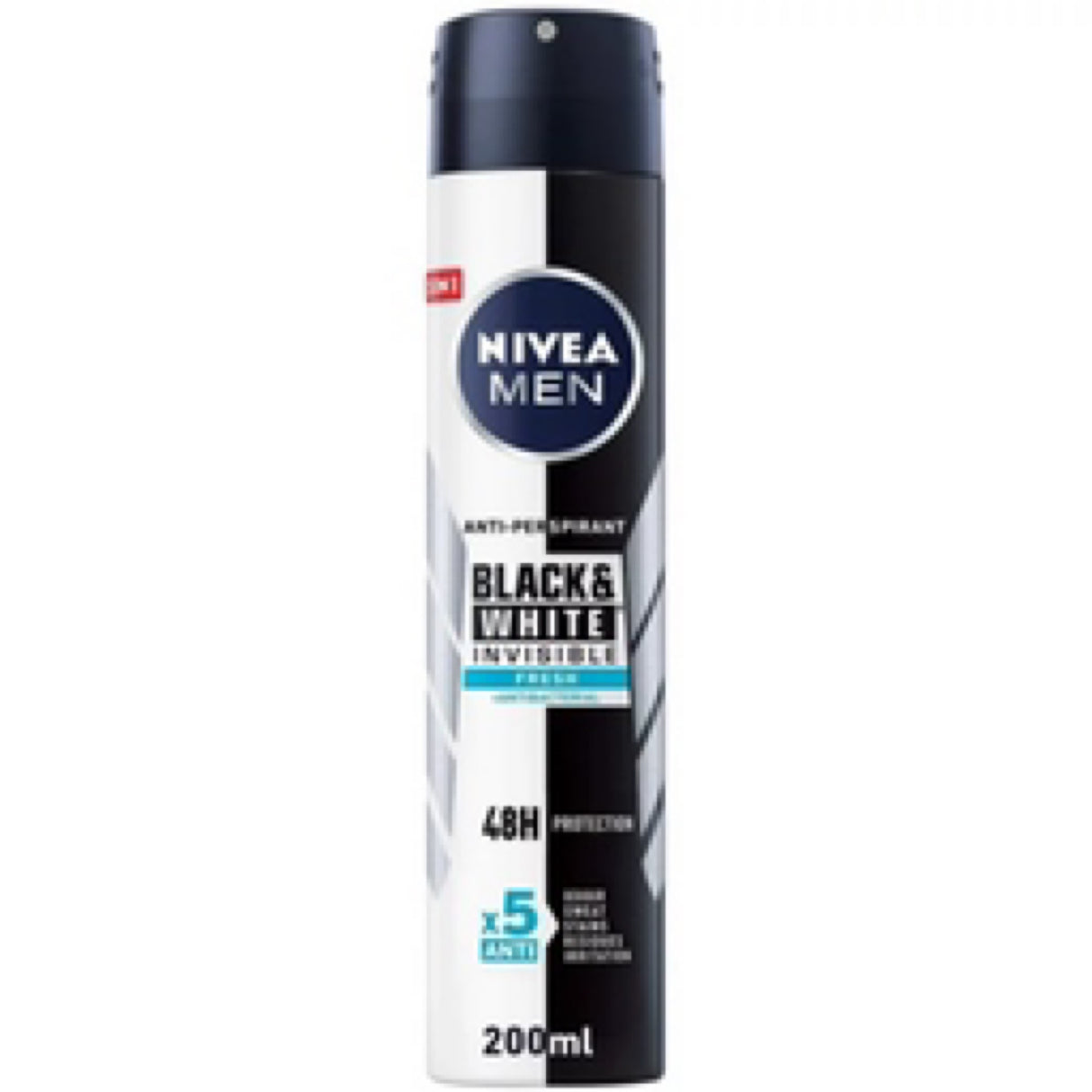 Nivea Men Invisible Black & White Fresh +Antibacterial Antiperspirant 48 Hour