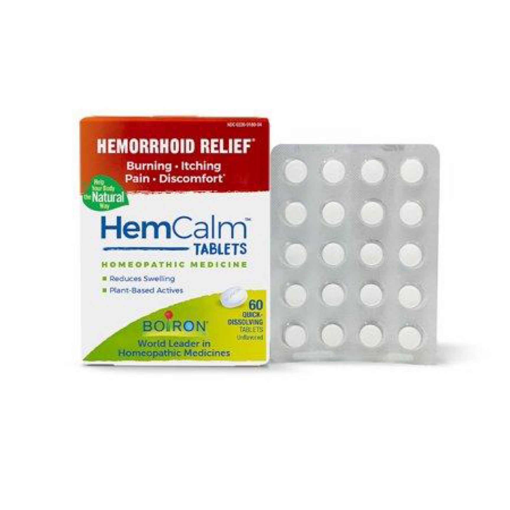 Boiron HemCalm Tablets Medicine for Hemorrhoid Relief Itching fort Tablets