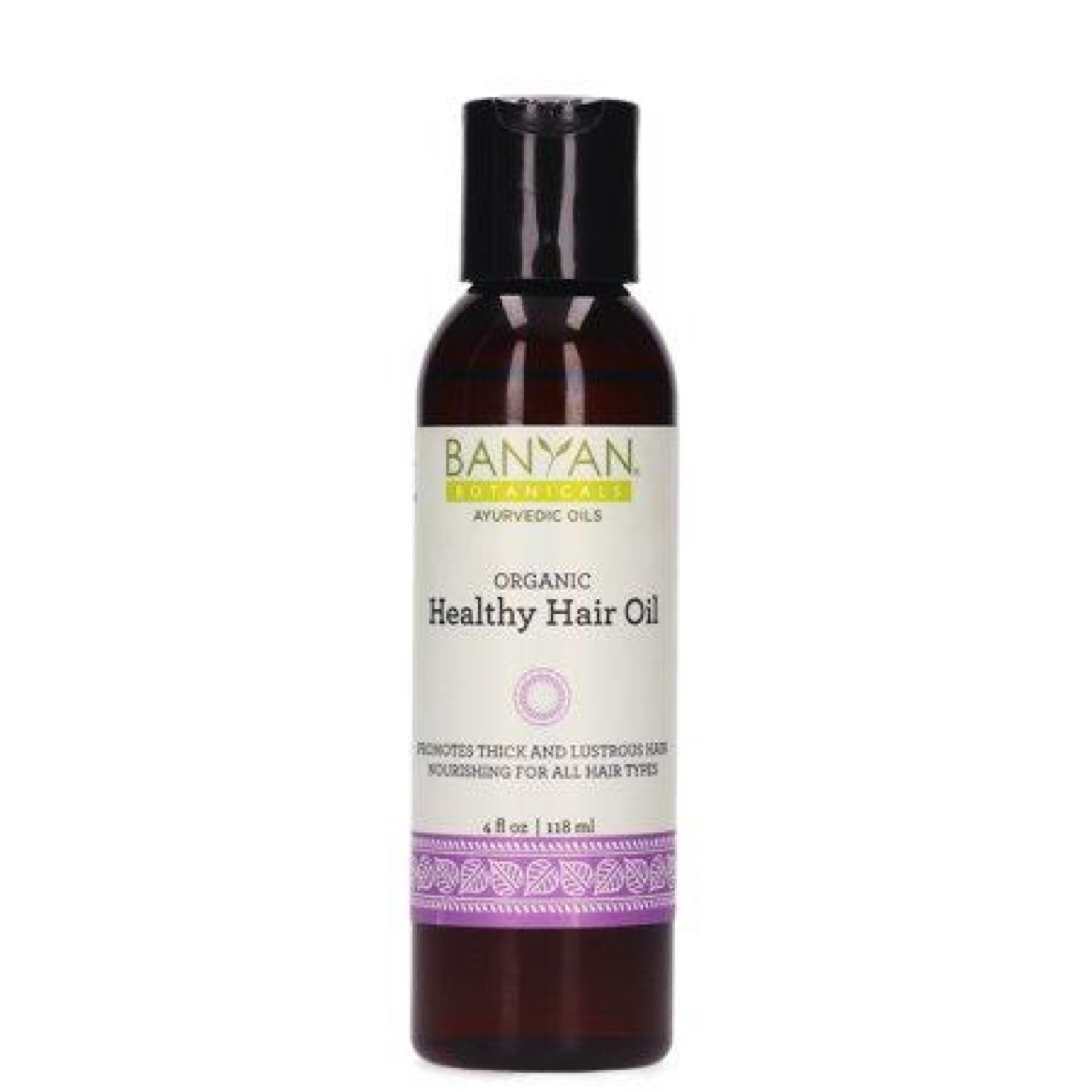 Banyan Botanicals Healthy Hair Oil – Organic Herbal Oil with Bhringaraj & Amla – Ayurvedic Hair Care for Strong Thick Lustrous Hair & For Scalp Massage – 4oz. – Non GMO Sustainably Sourced Vegan
