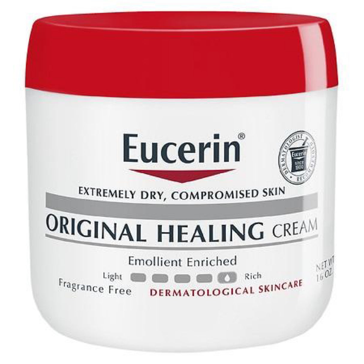 Eucerin Original Healing Cream Cream for Dry Skin 16oz Jar