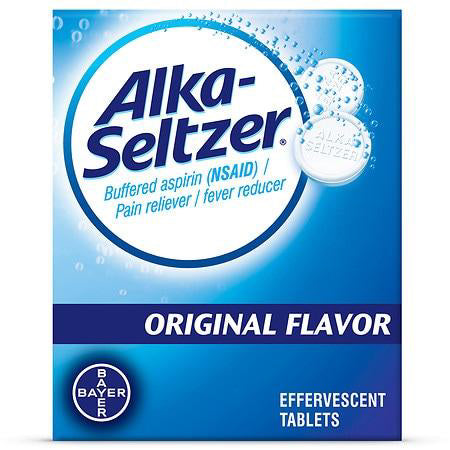 Alka-Seltzer Original Effervescent Headache Pain Relief Tablets 36