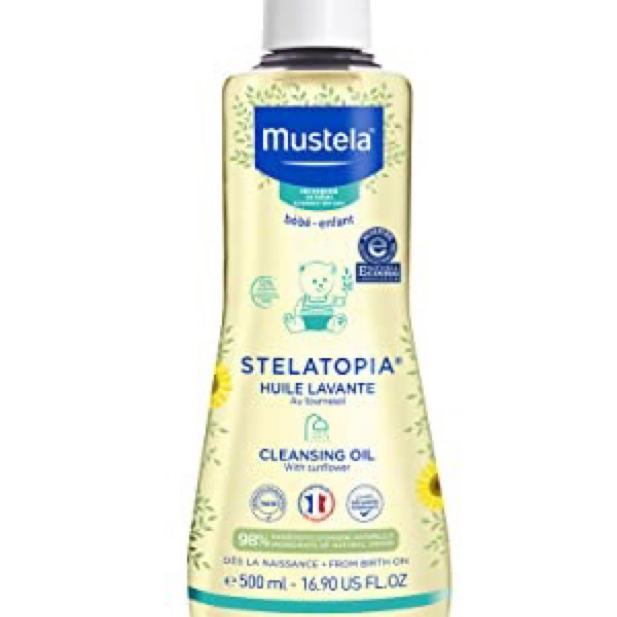 Mustela cleansing oil with sunflower