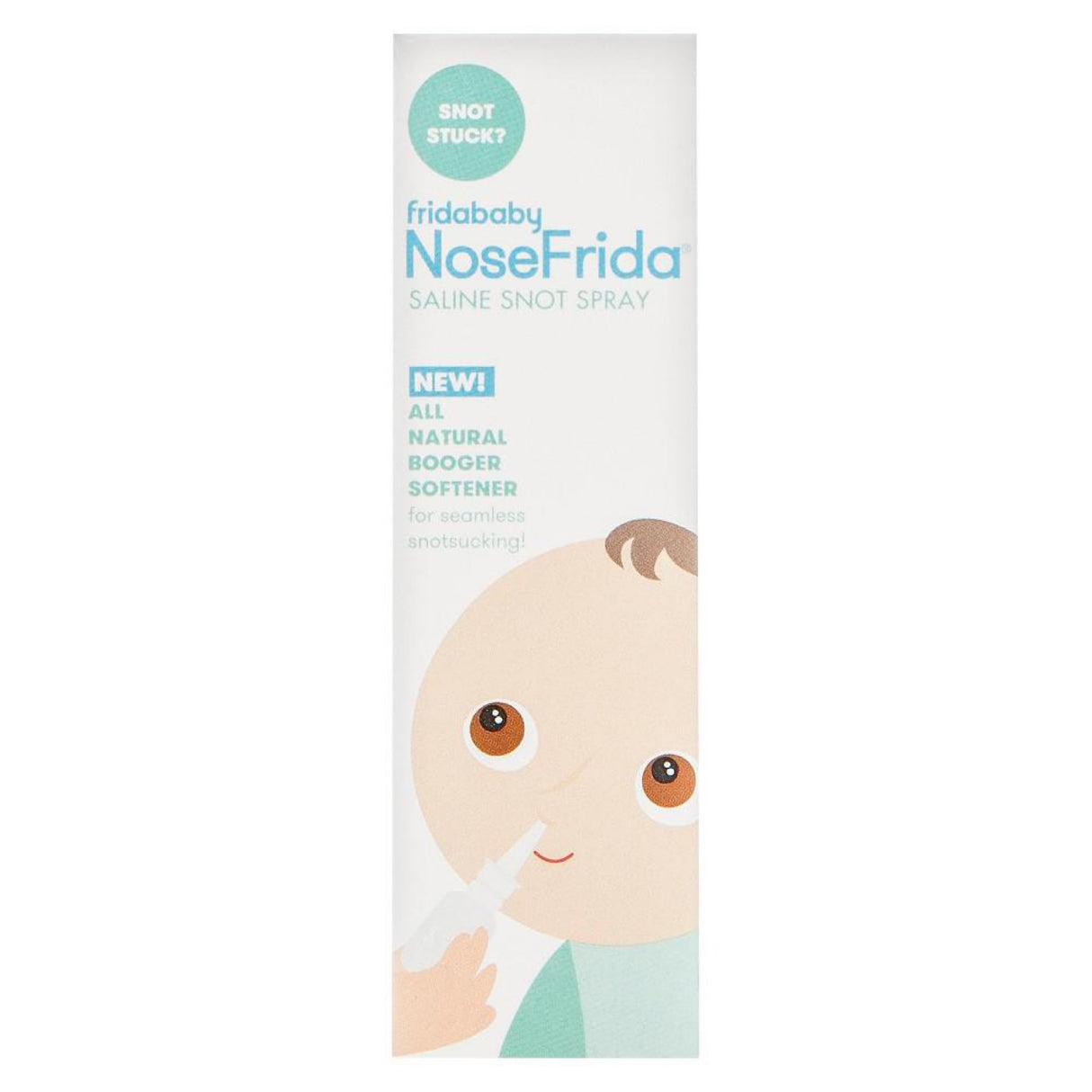 Nosefrida Saline Spray by Frida Baby Saline Nasal Spray to Soften Nasal Passages for Use Before Nosefrida The Snotsucker (0.68 fl oz)