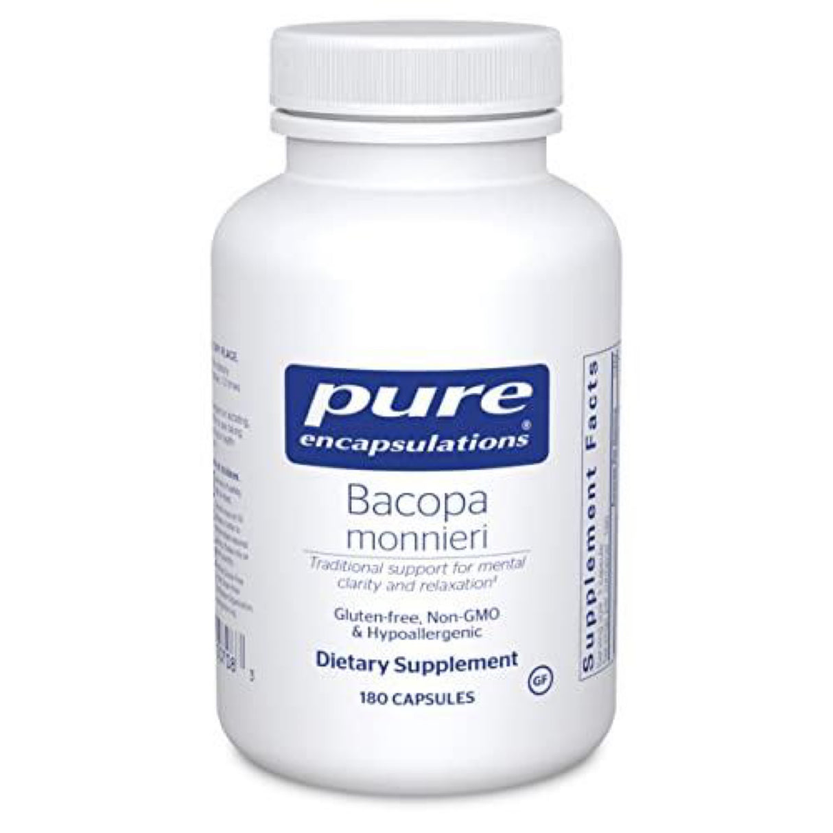 Pure Encapsulations Bacopa Monnieri | Supplement for Brain ration Focus Support | 180 Capsules