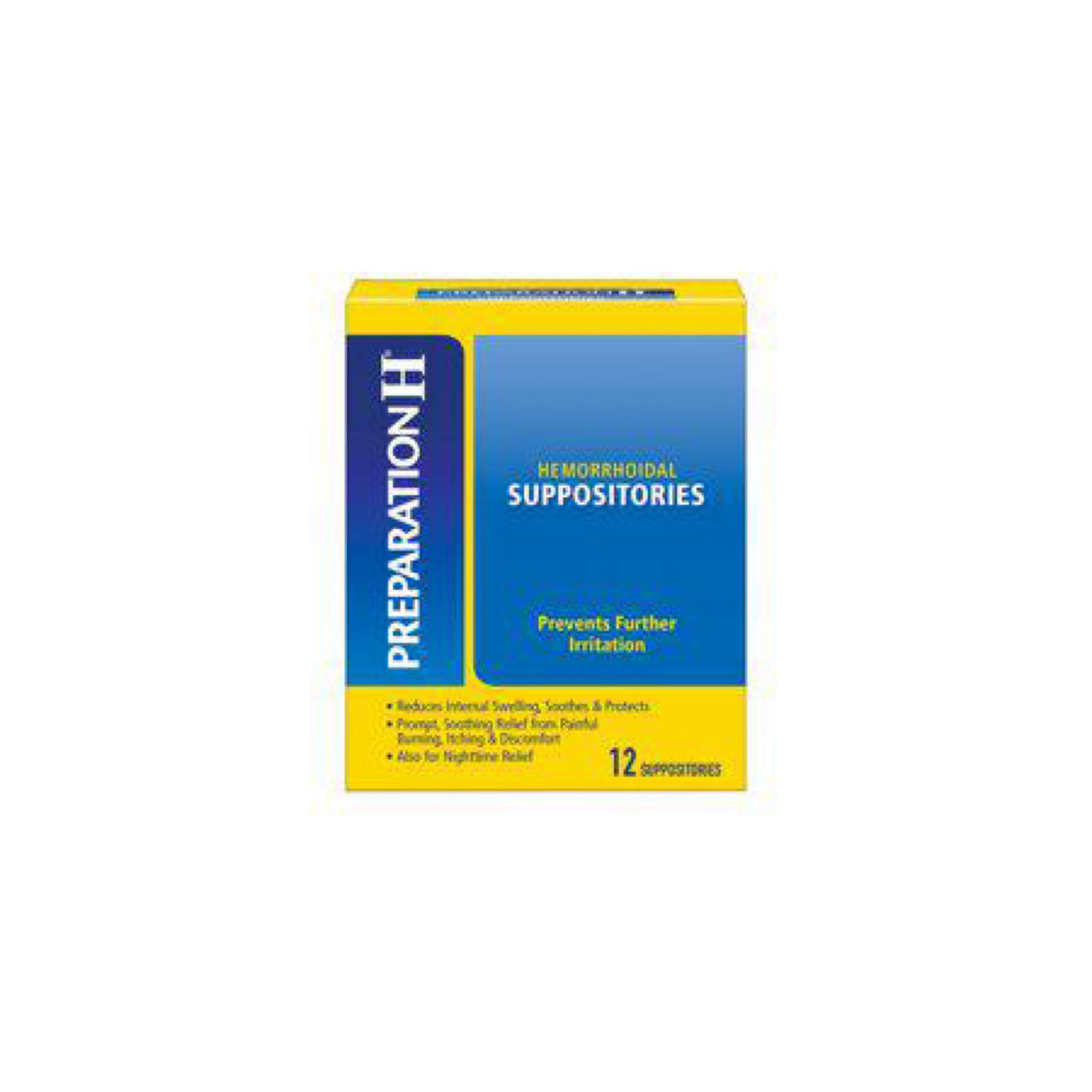 Preparation H Hemorrhoid Suppositories for Itching and Discomfort Relief