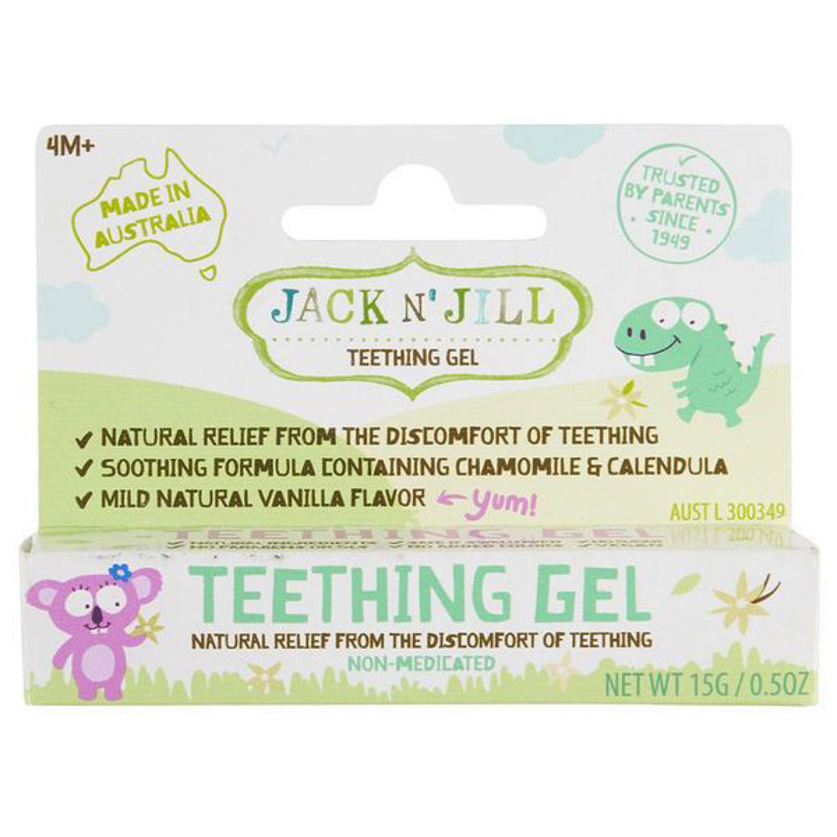 Natural Oral Care for Babies & Kids Teething Gel 0.5oz