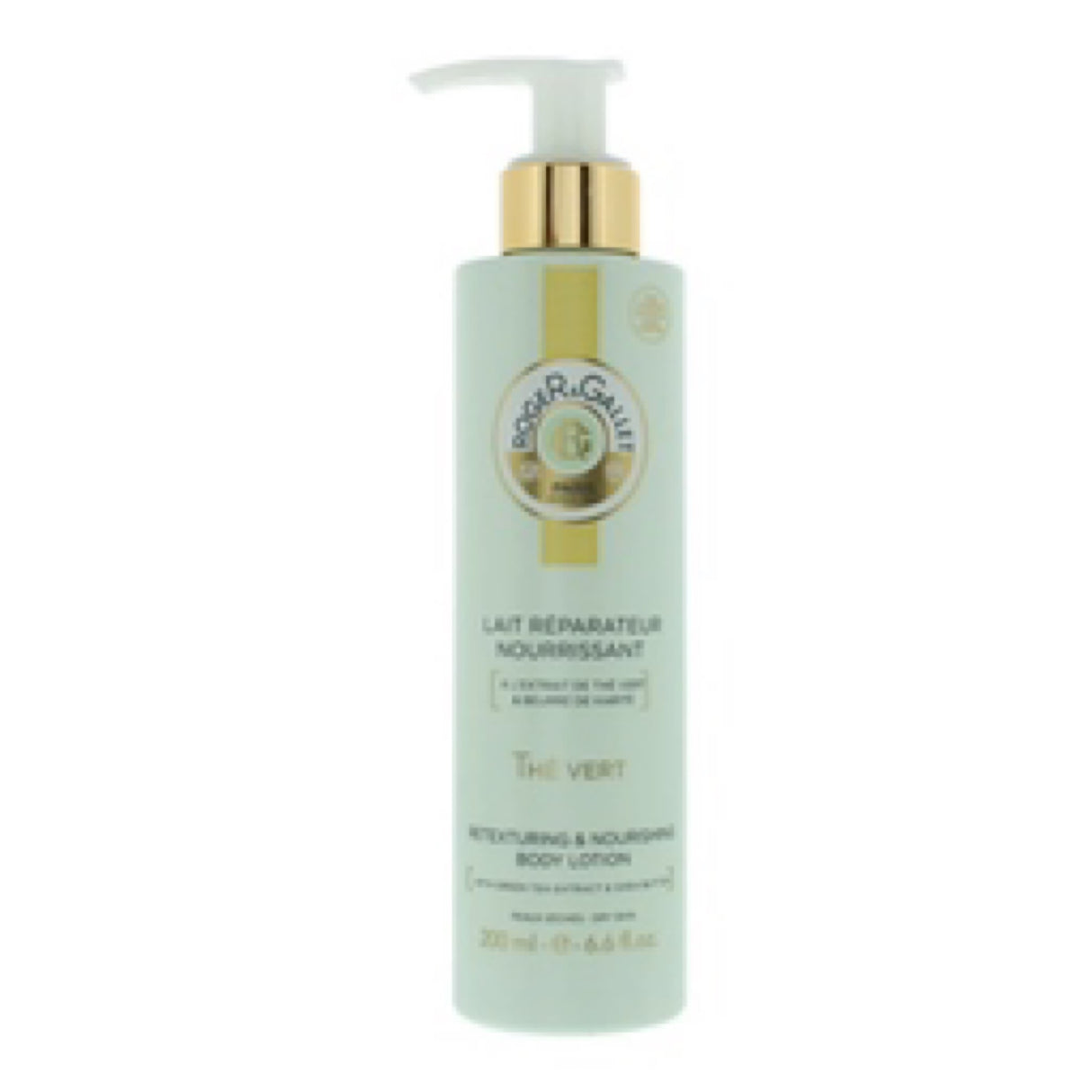 Roger & Gallet Green Tea (The Vert) Retexturing & Nourishing Body Lotion (with Pump) 200ml/6.6oz