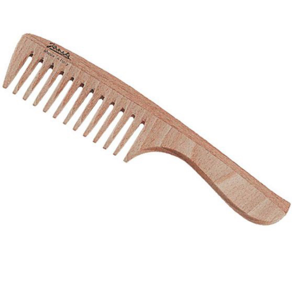Jäneke Natural Wood Hair Comb with Handle