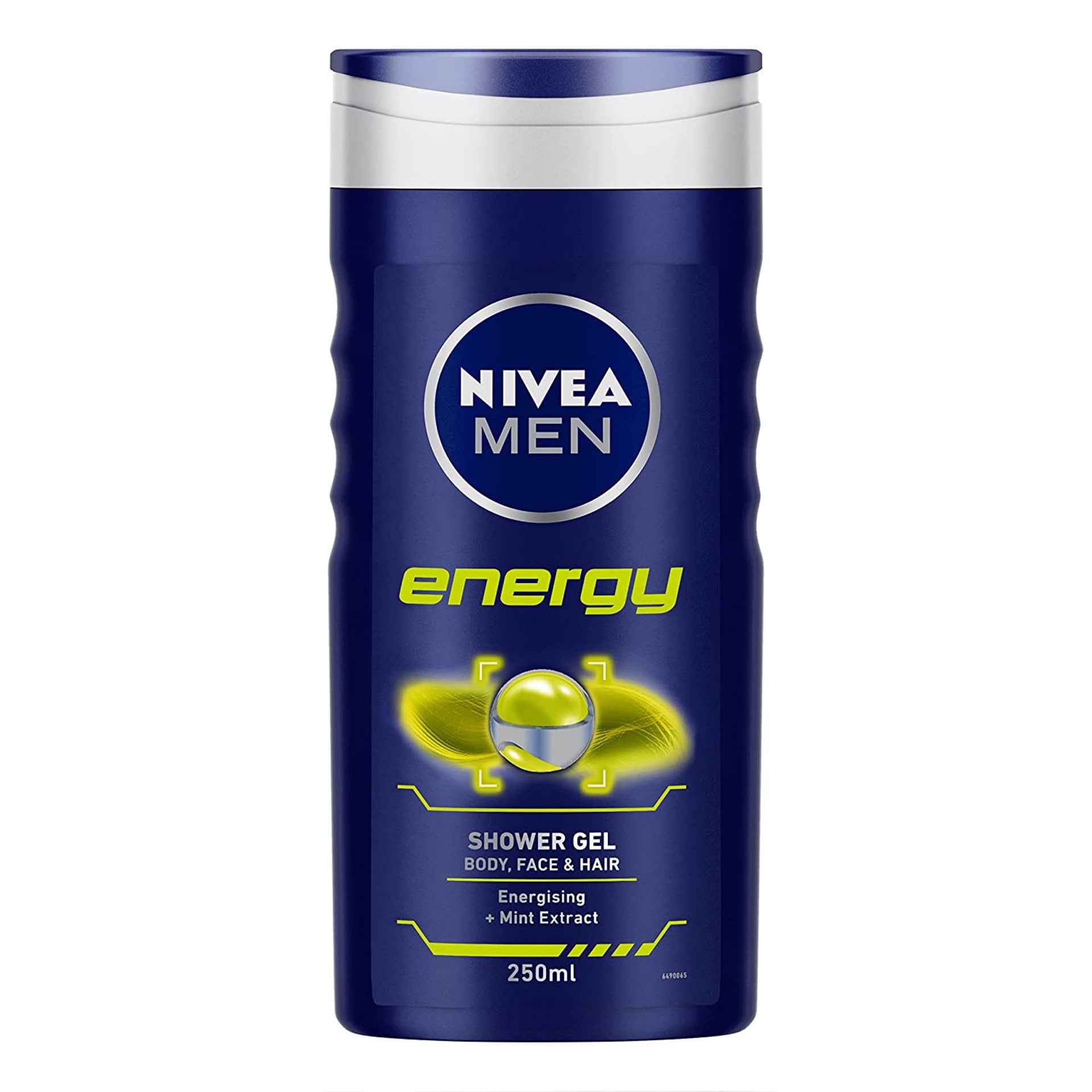 NIVEA Men Energy Shower Gel 250ml Hair, Face, Body With Energising Mint Extract