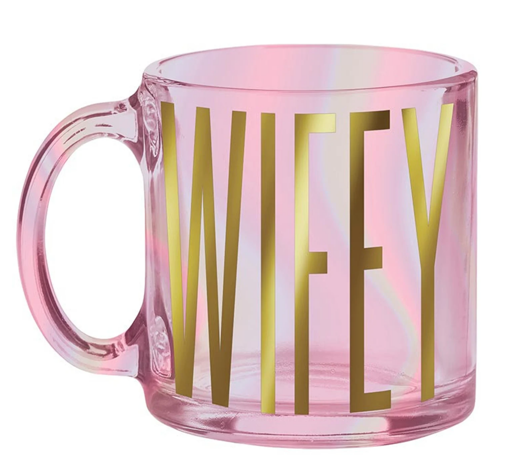 Slant Glass Mug - Wifey
