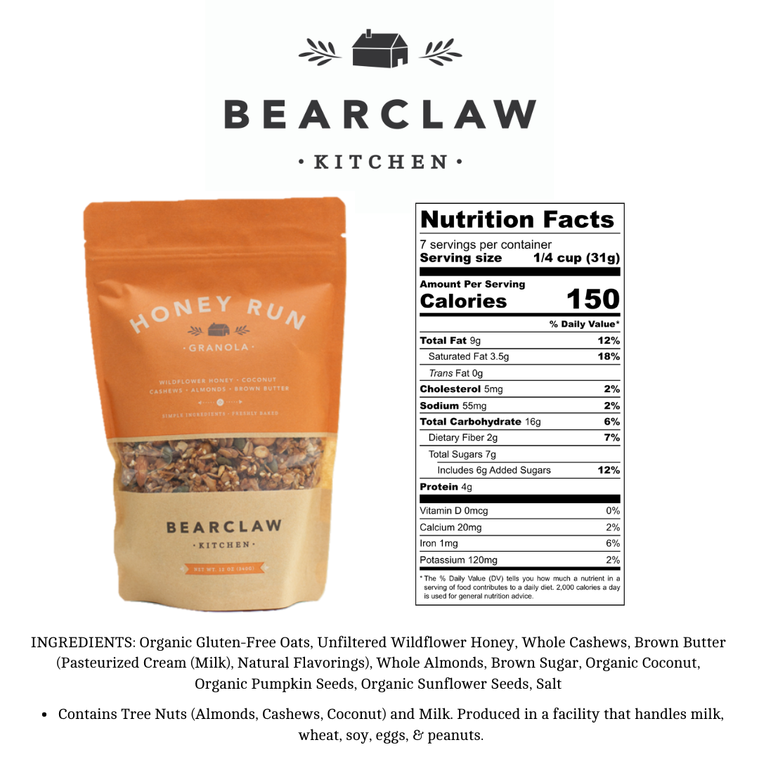 Bearclaw Kitchen 2 oz Honey Run Granola - Image 6