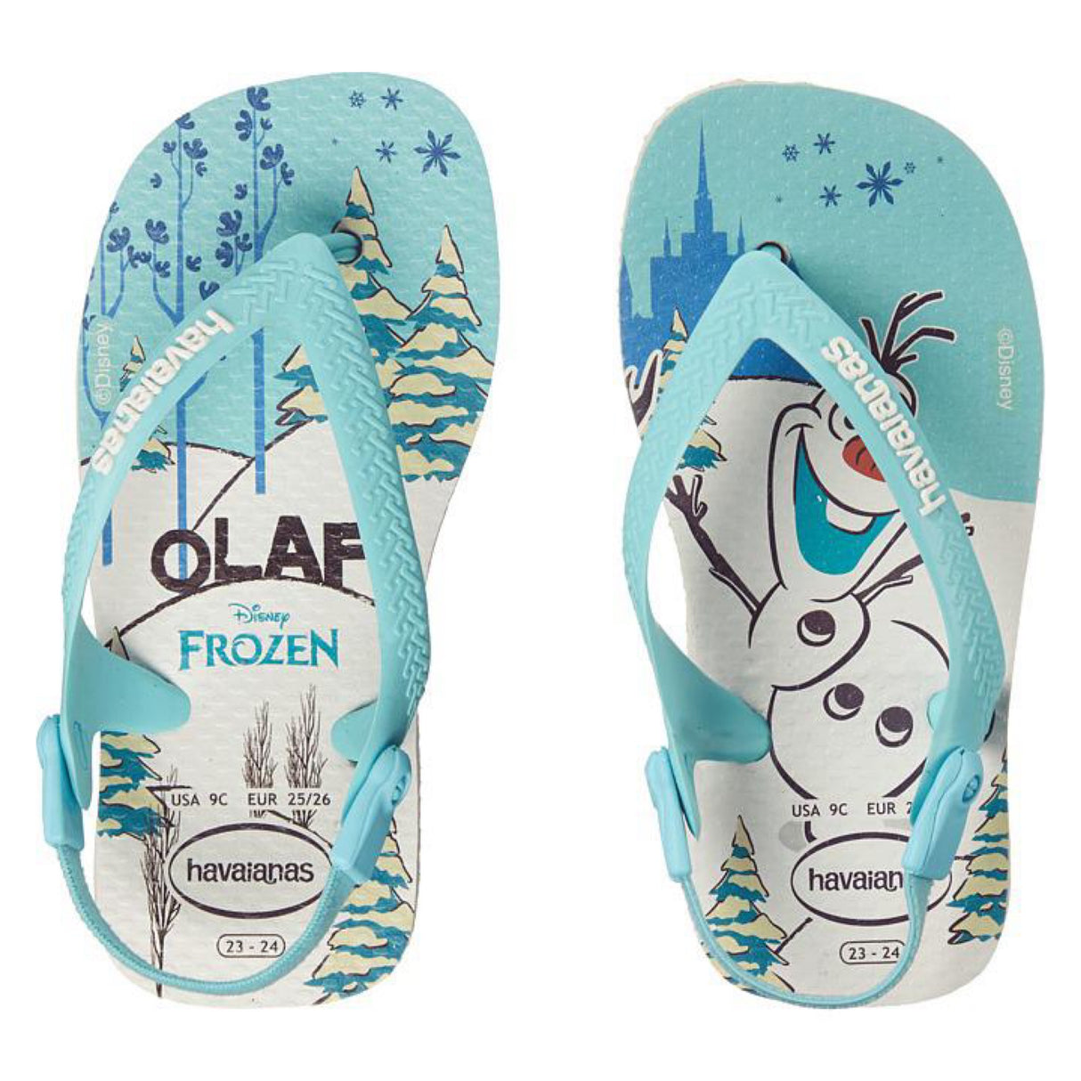 Havaianas Kids Olaf Frozen White Size 19