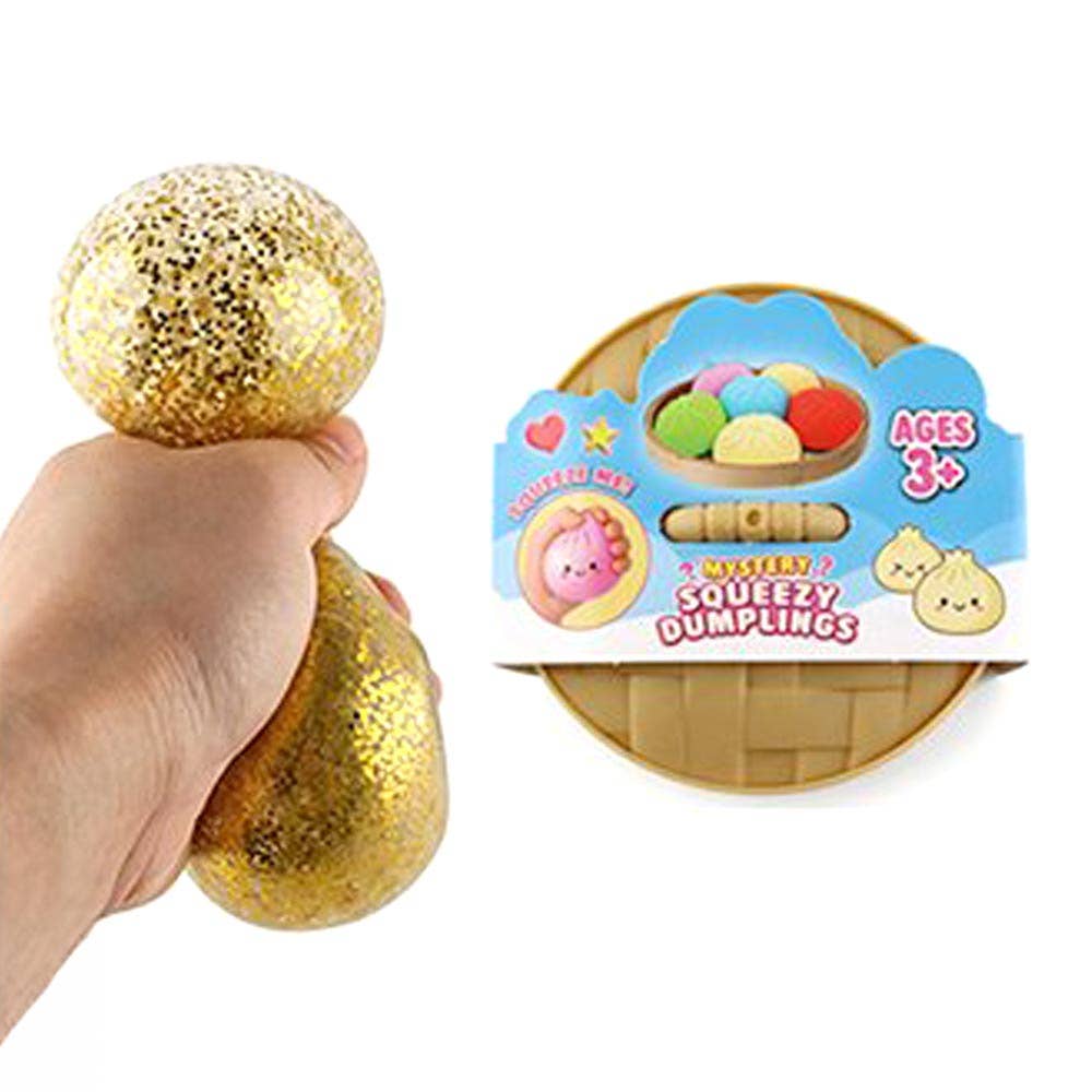 12PCS - Metallic Steamed Bao Bun Dumpling Squeeze Squishy Stress Relief Toy