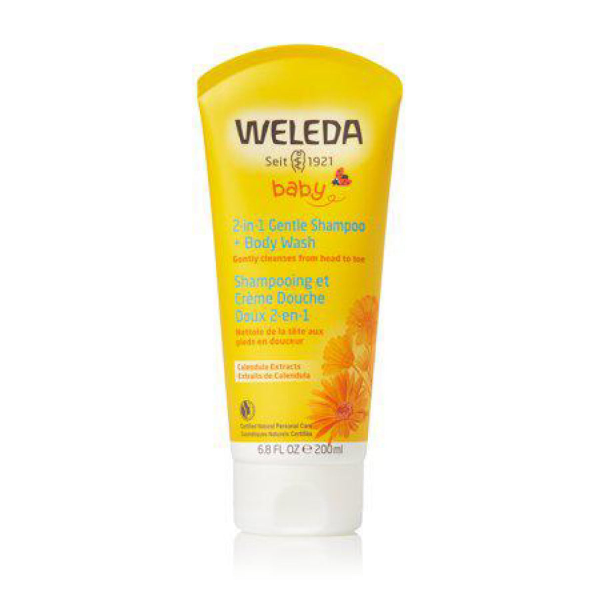 Weleda 2-in-1 Gentle Baby Shampoo and Body Wash with Calendula Extracts