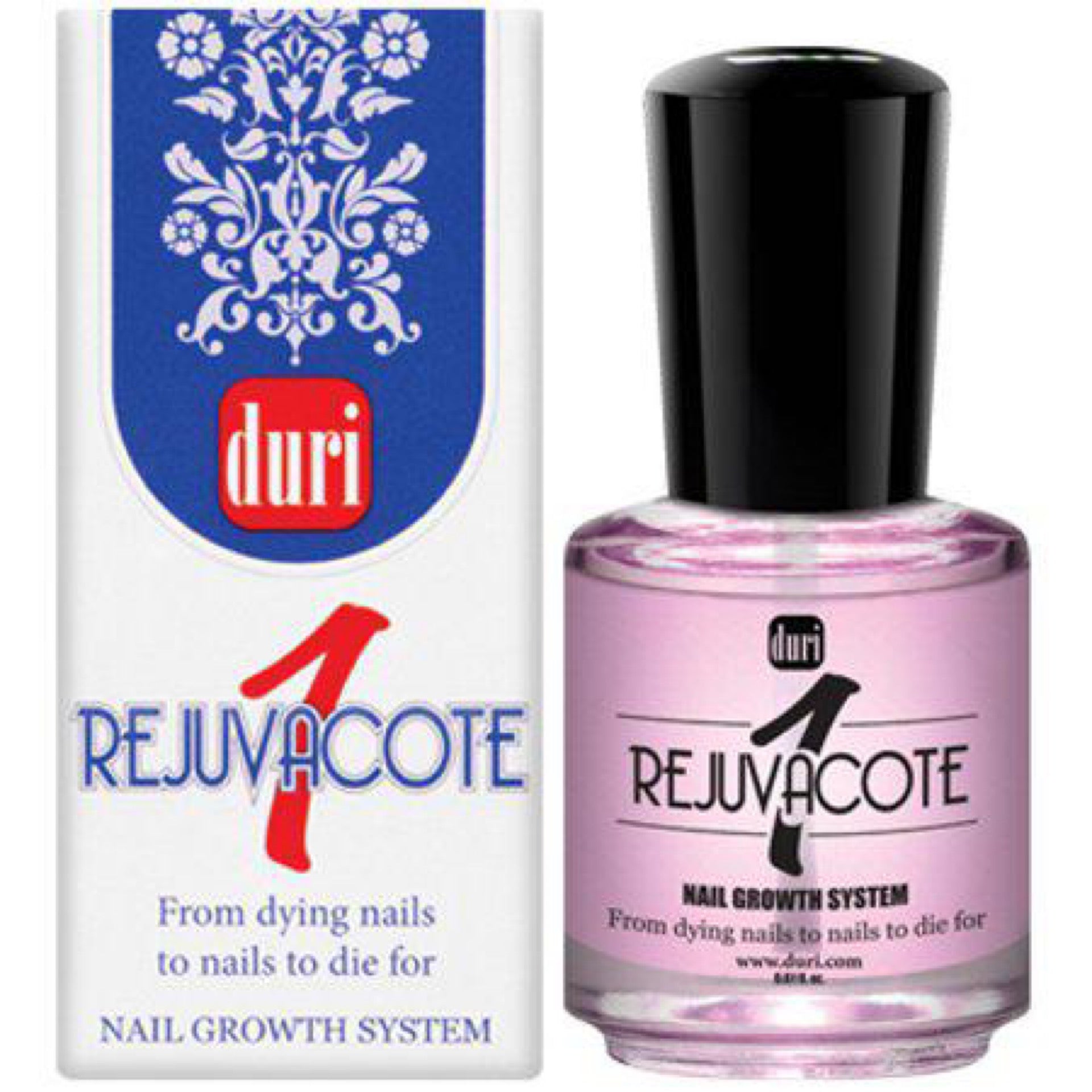 Duri Rejuvacote 1 Original Maximum Strength Nail Growth System Base, Top Coat