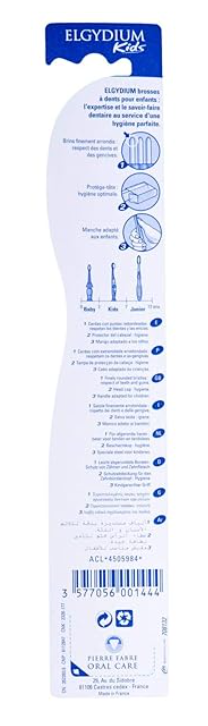 Elgydium Kids Toothbrush 2/6 Years in Green and Blue - Image 2