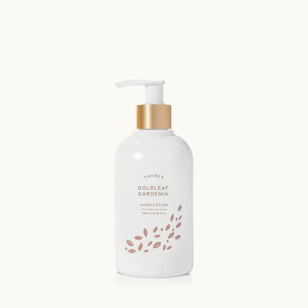 Thymes Goldleaf Gardenia Hand Lotion Gold Pump