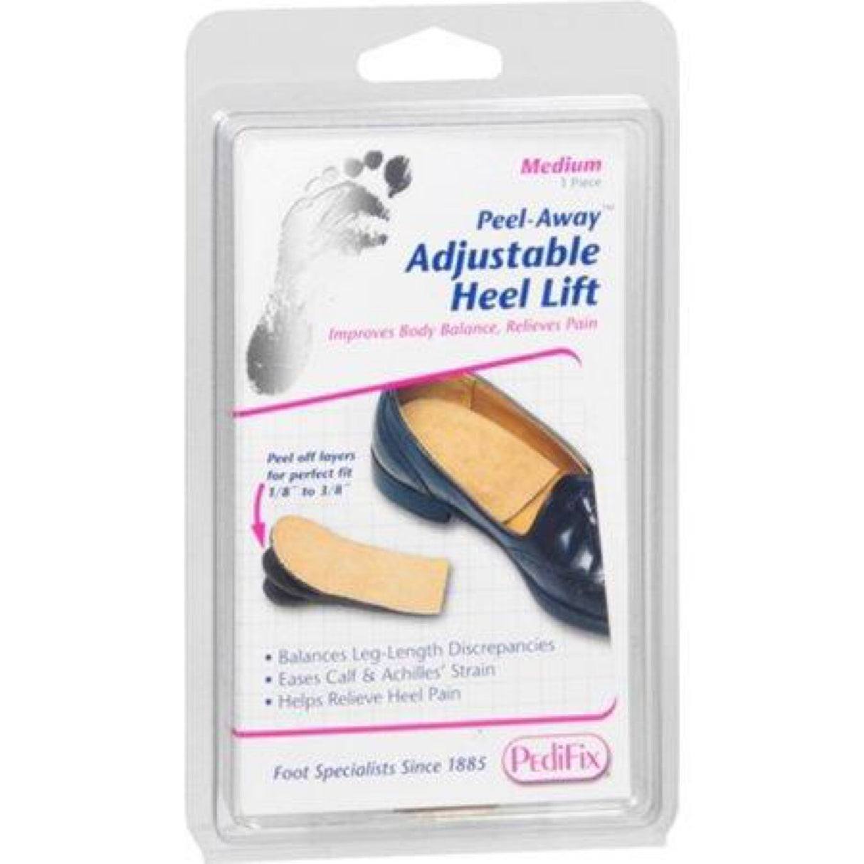 Pedifix Adjust-a-Heel Lift, Medium 1 Each