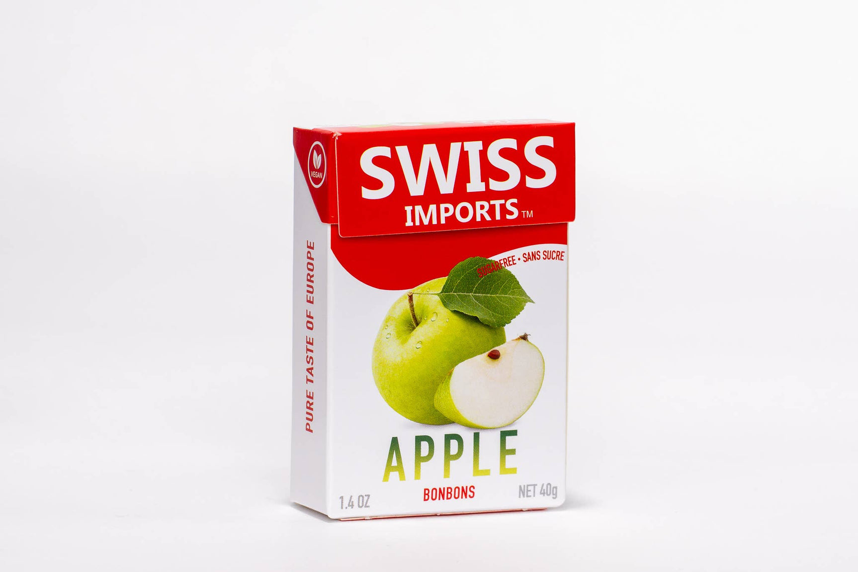 Swiss Imports Bonbons Sugar Free Apple Candy 40g