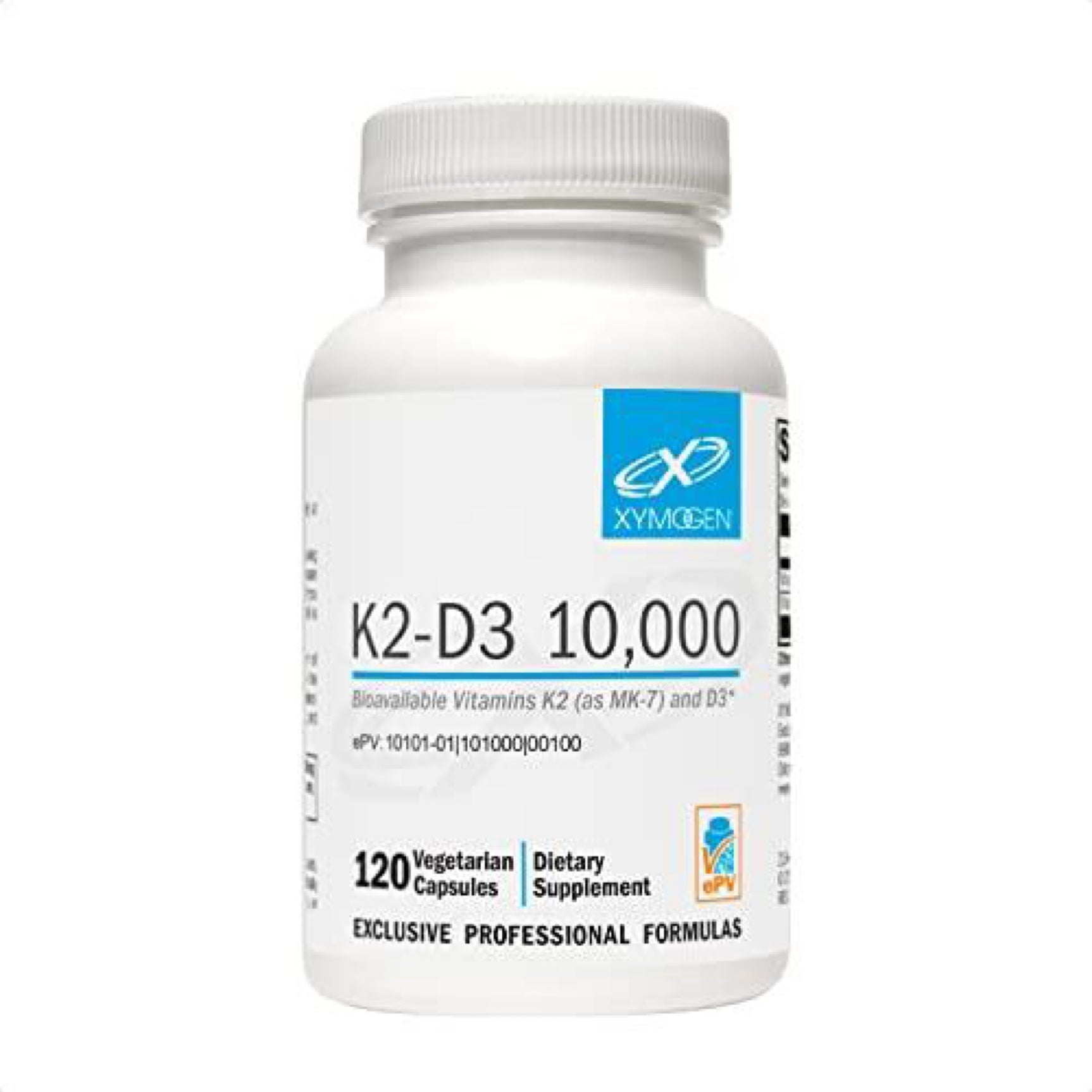 Xymogen K2-D3 10000 - Vitamin D3 K2 - Bioavailable Vitamin D 10,000 IU (Cholecalciferol) with Vitamin K2 MK-7