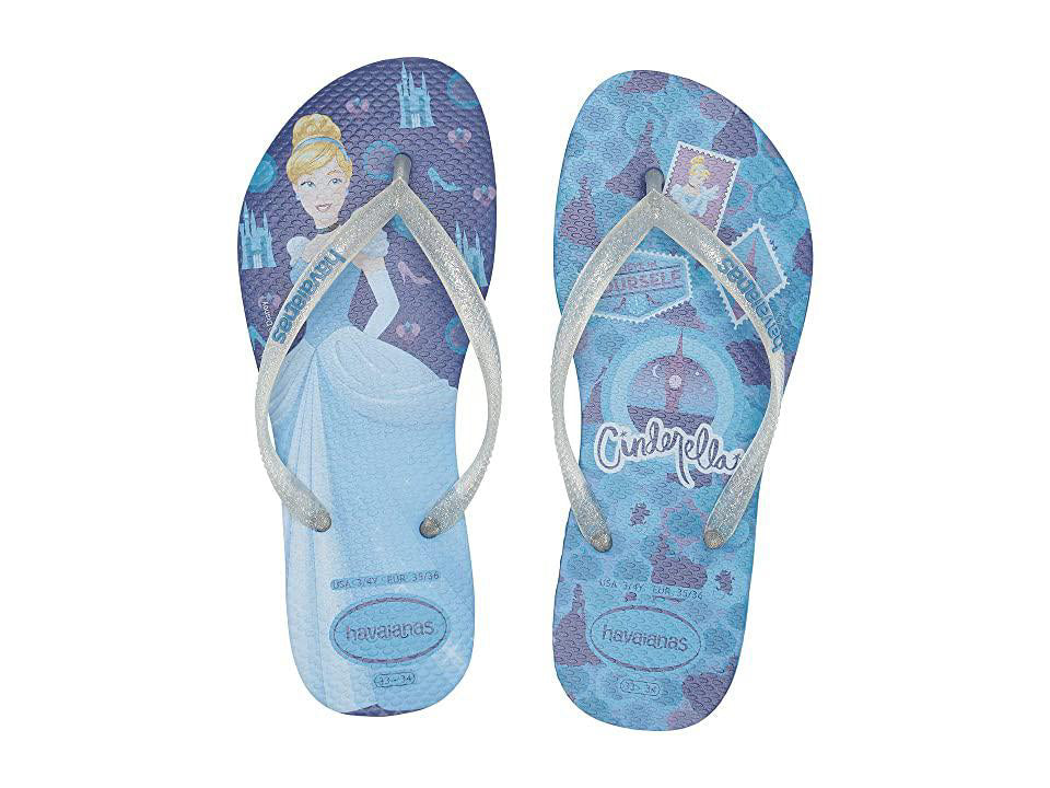 Girl's Havaianas 'Disney Princess' Flip Flops, Size 33 BR