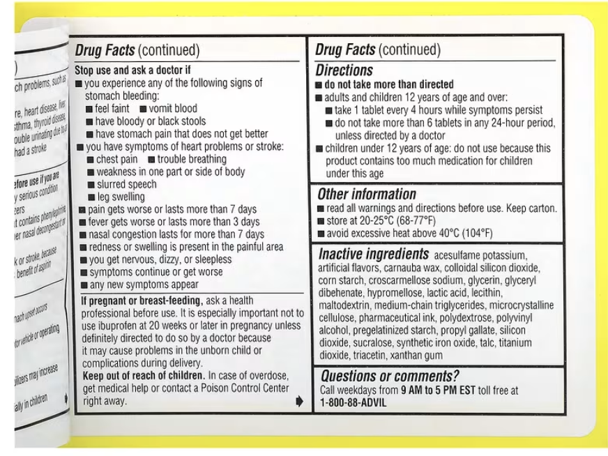 Advil, Allergy & Congestion Relief, 20 Coated Tablets