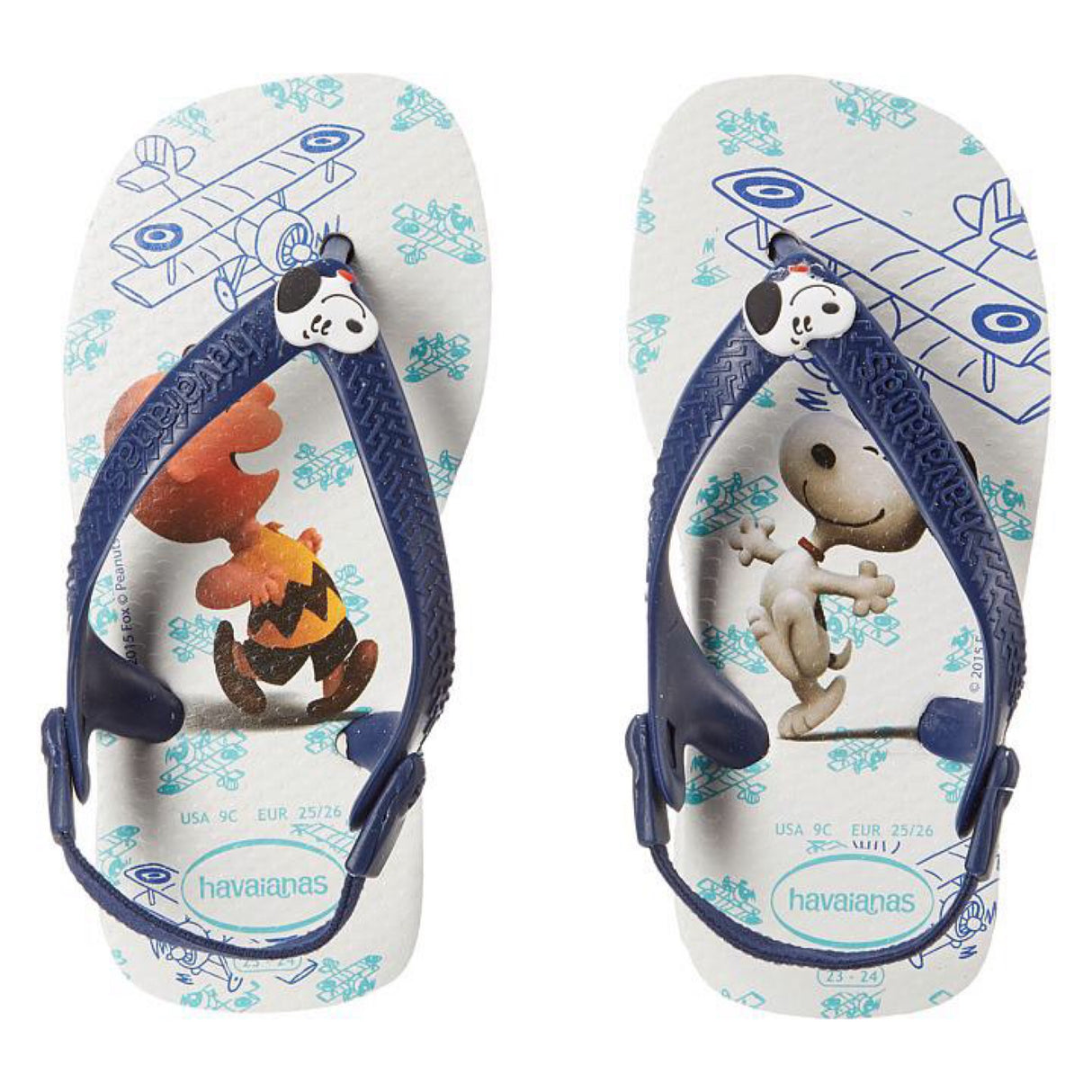 Havaianas Baby Snoopy Sandal Flip Flop with Backstrap (Toddler)