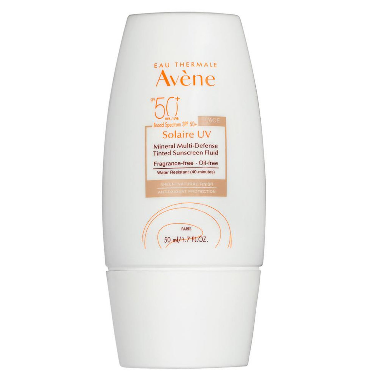 EAU Thermale Avene Solarie UV Mineral Multi-Defense Tinted Sunscreen Fluid 1.7 fl.oz